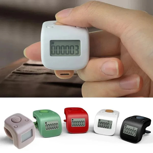 New Rechargeable LED Backlight Finger Counter Tasbeeh