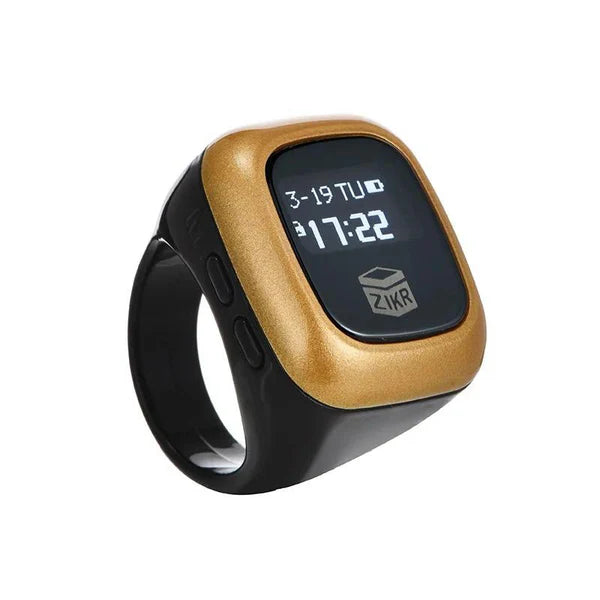 Multifunction OLED Zikr Ring | Tally Counter With Date Time Vibrate Remind Prayer